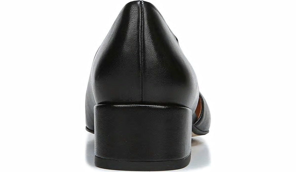 Sarto Monana Block Heel Pump - Black Leather