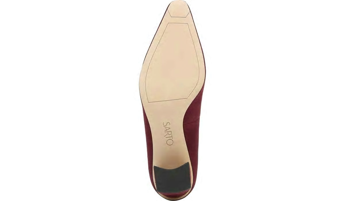 Sarto Regal Pump - Bordeaux Suede