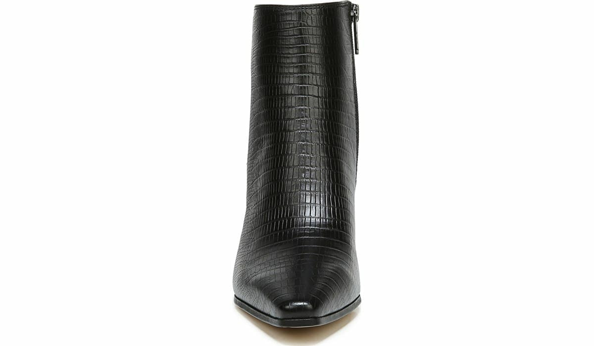 Sarto Brynn Block Heel Bootie - Black Leather