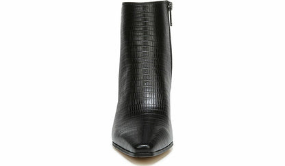 Sarto Brynn Block Heel Bootie - Black Leather