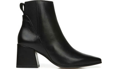 Sarto Brynn Block Heel Bootie - Black Leather