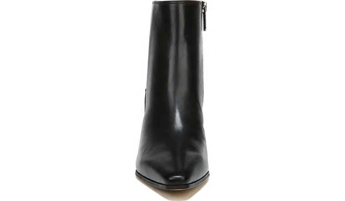 Sarto Brynn Block Heel Bootie - Black Leather