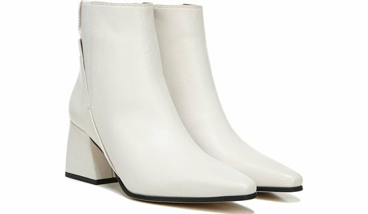 Sarto Brynn Block Heel Bootie - Putty Leather