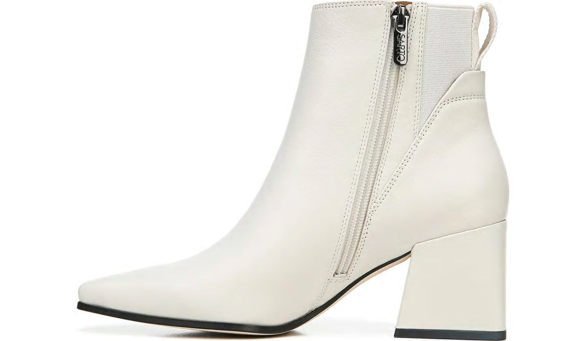 Sarto Brynn Block Heel Bootie - Putty Leather