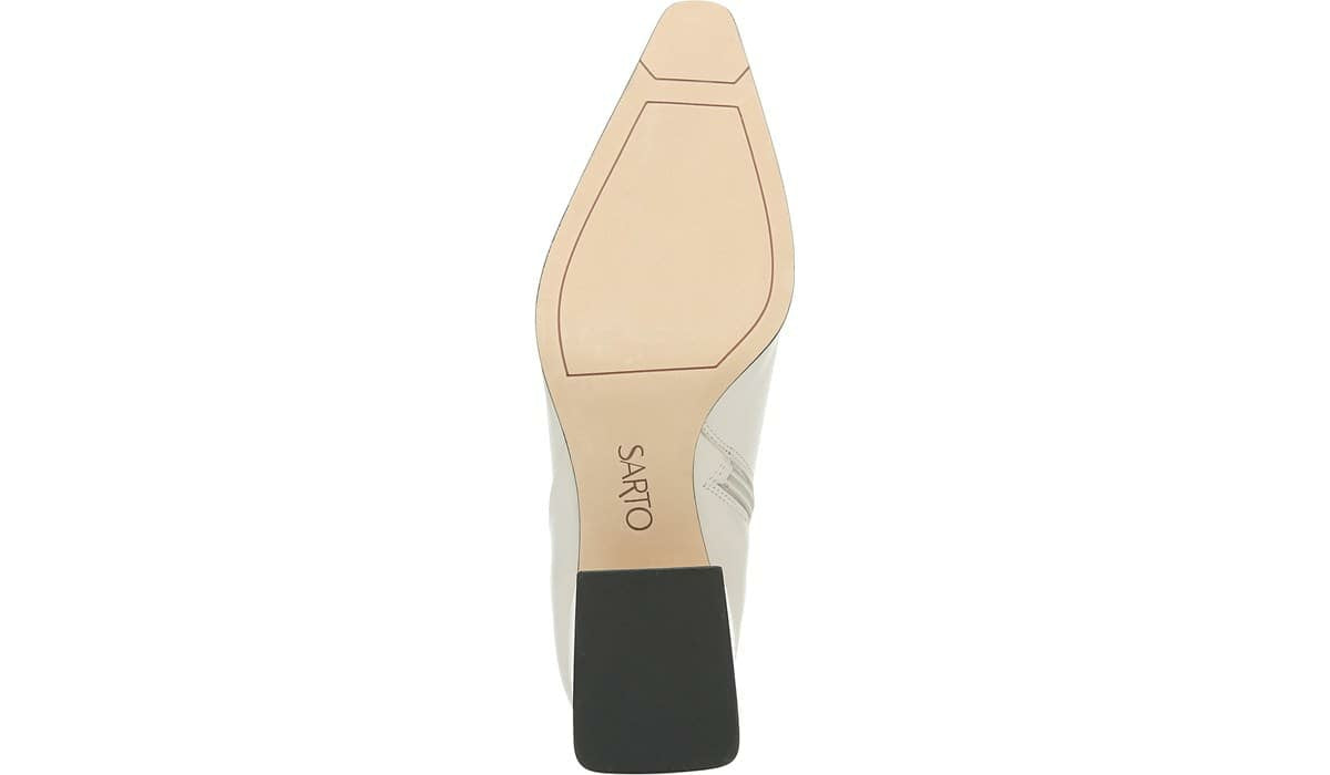 Sarto Brynn Block Heel Bootie - Putty Leather