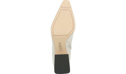 Sarto Brynn Block Heel Bootie - Putty Leather