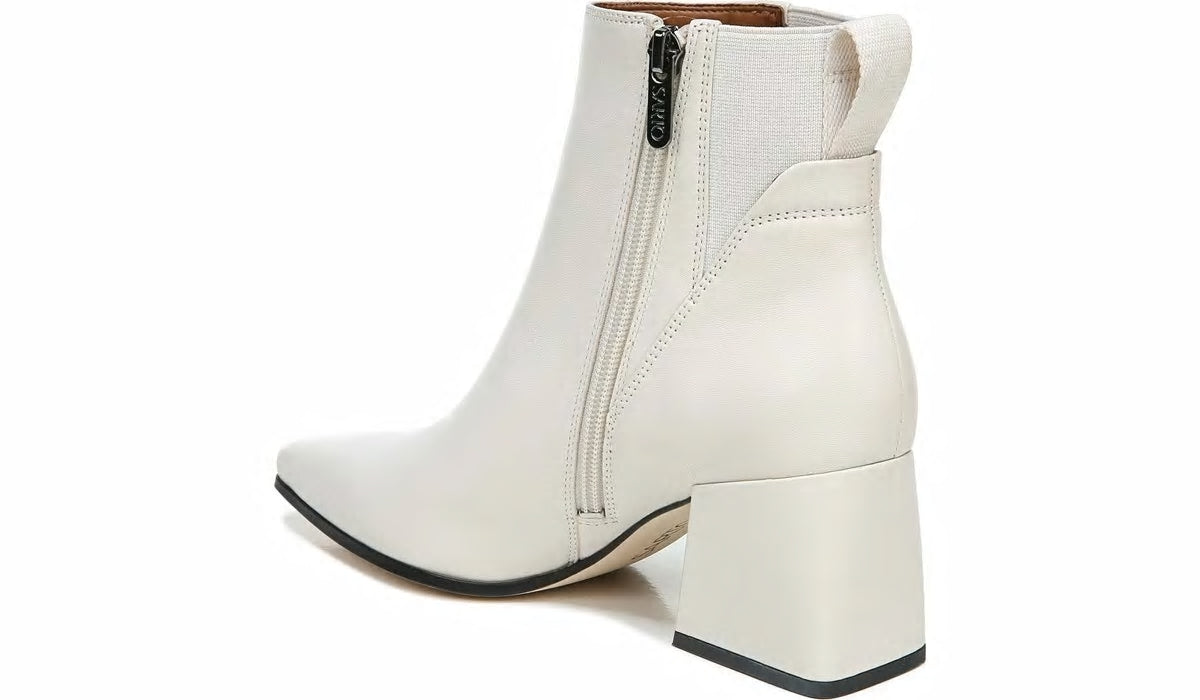 Sarto Brynn Block Heel Bootie - Putty Leather