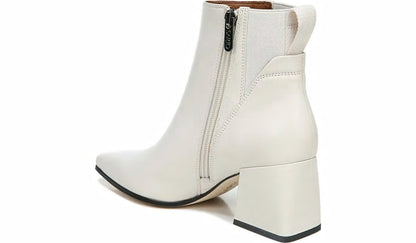 Sarto Brynn Block Heel Bootie - Putty Leather
