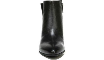 Sarto Kinga Block Heel Bootie - Black Leather