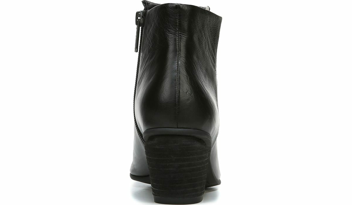 Sarto Kinga Block Heel Bootie - Black Leather