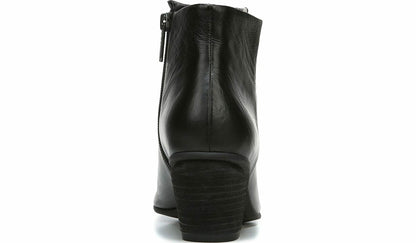 Sarto Kinga Block Heel Bootie - Black Leather