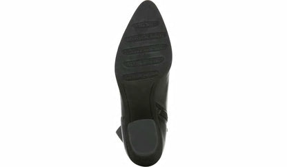Sarto Kinga Block Heel Bootie - Black Leather
