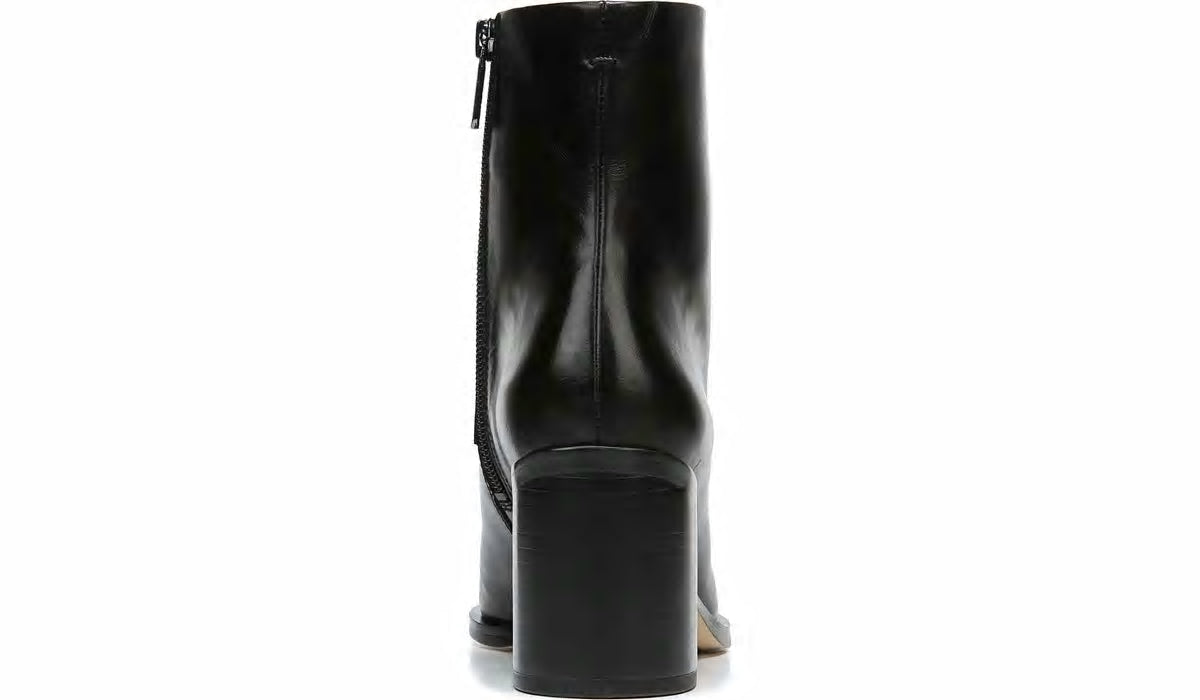 Sarto Romana Block Heel Bootie - Black Leather
