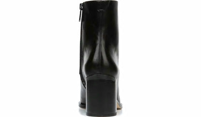 Sarto Romana Block Heel Bootie - Black Leather