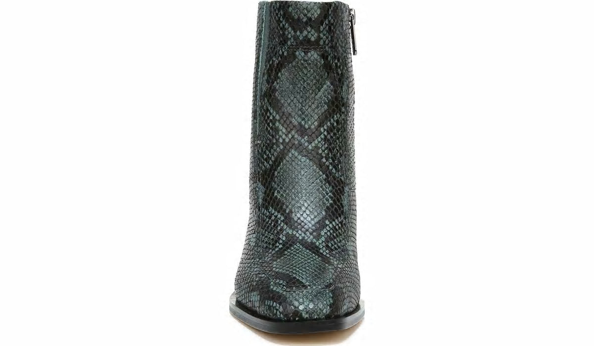 Sarto Romana Block Heel Bootie - Teal Leather