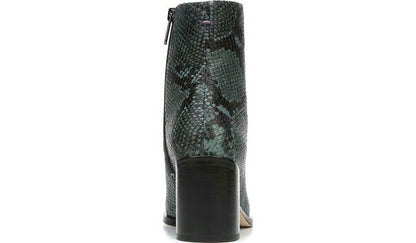Sarto Romana Block Heel Bootie - Teal Leather
