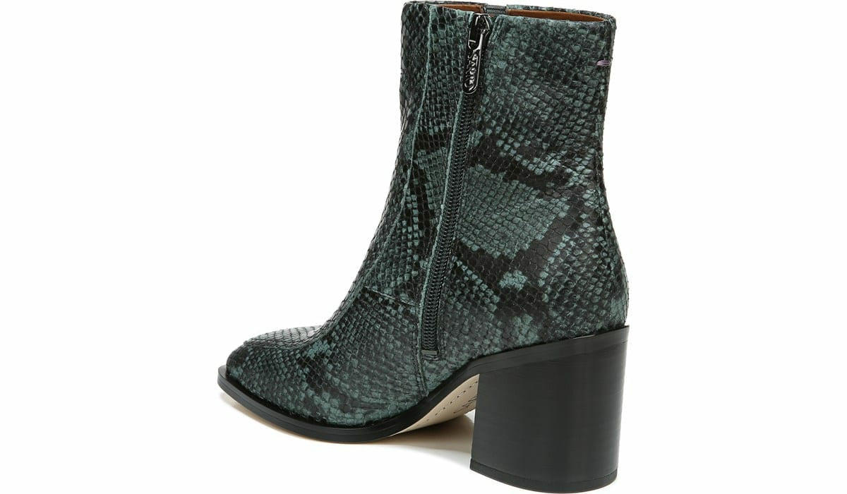 Sarto Romana Block Heel Bootie - Teal Leather