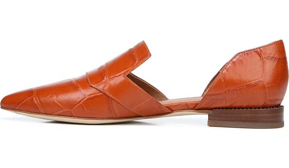 Sarto Toby D'Orsay Flat - Dark Orange Leather