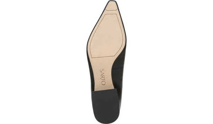 Sarto Modena Block Heel Pump - Black Leather