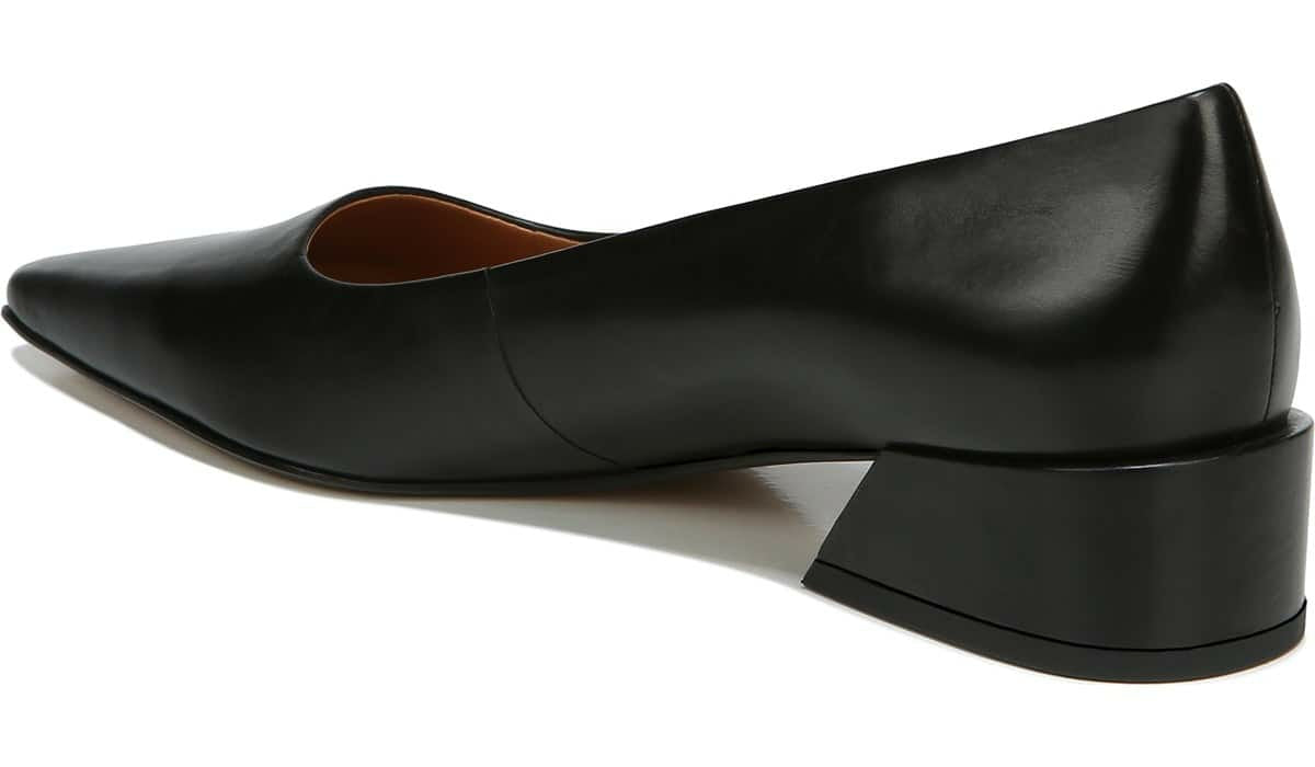 Sarto Modena Block Heel Pump - Black Leather