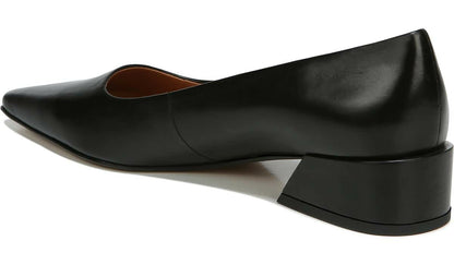 Sarto Modena Block Heel Pump - Black Leather