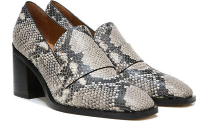 Sarto Renato Block Heel Pump - Roccia Snake Print Leather