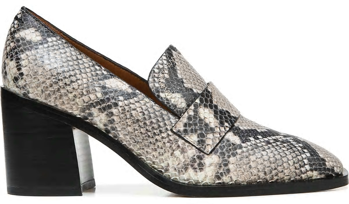 Sarto Renato Block Heel Pump - Roccia Snake Print Leather