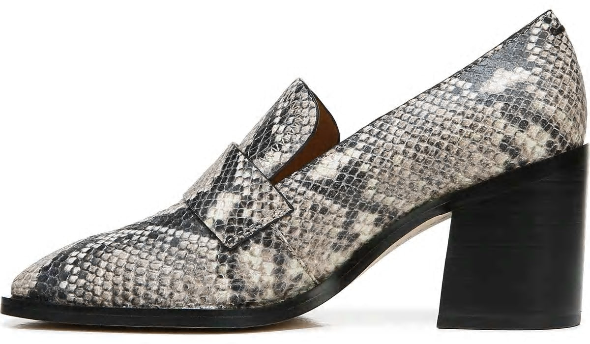 Sarto Renato Block Heel Pump - Roccia Snake Print Leather