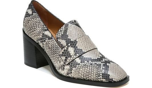 Sarto Renato Block Heel Pump - Roccia Snake Print Leather