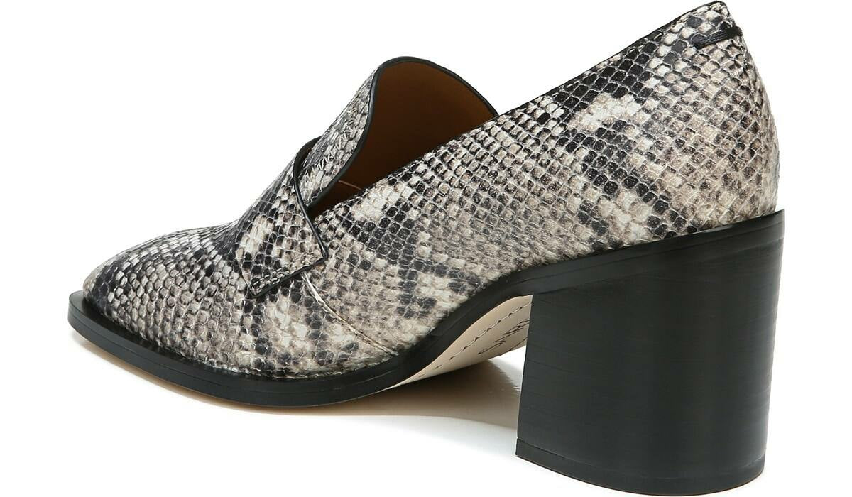 Sarto Renato Block Heel Pump - Roccia Snake Print Leather