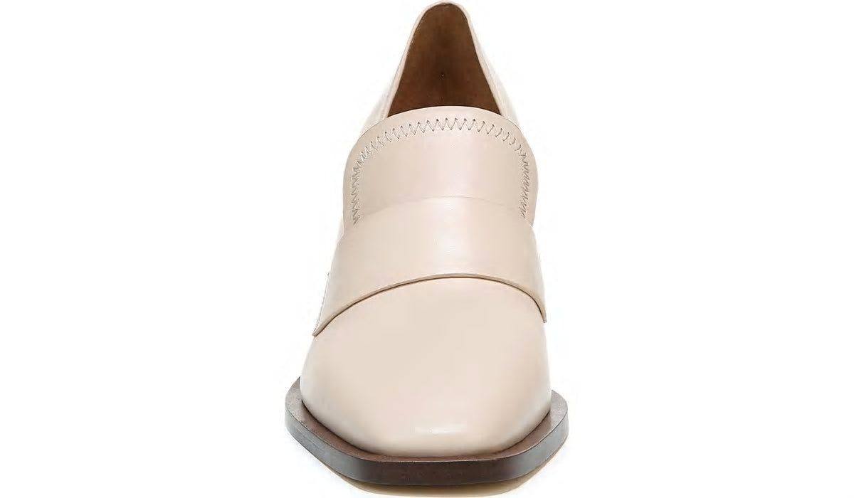 Sarto Renato Block Heel Pump - Bone Leather