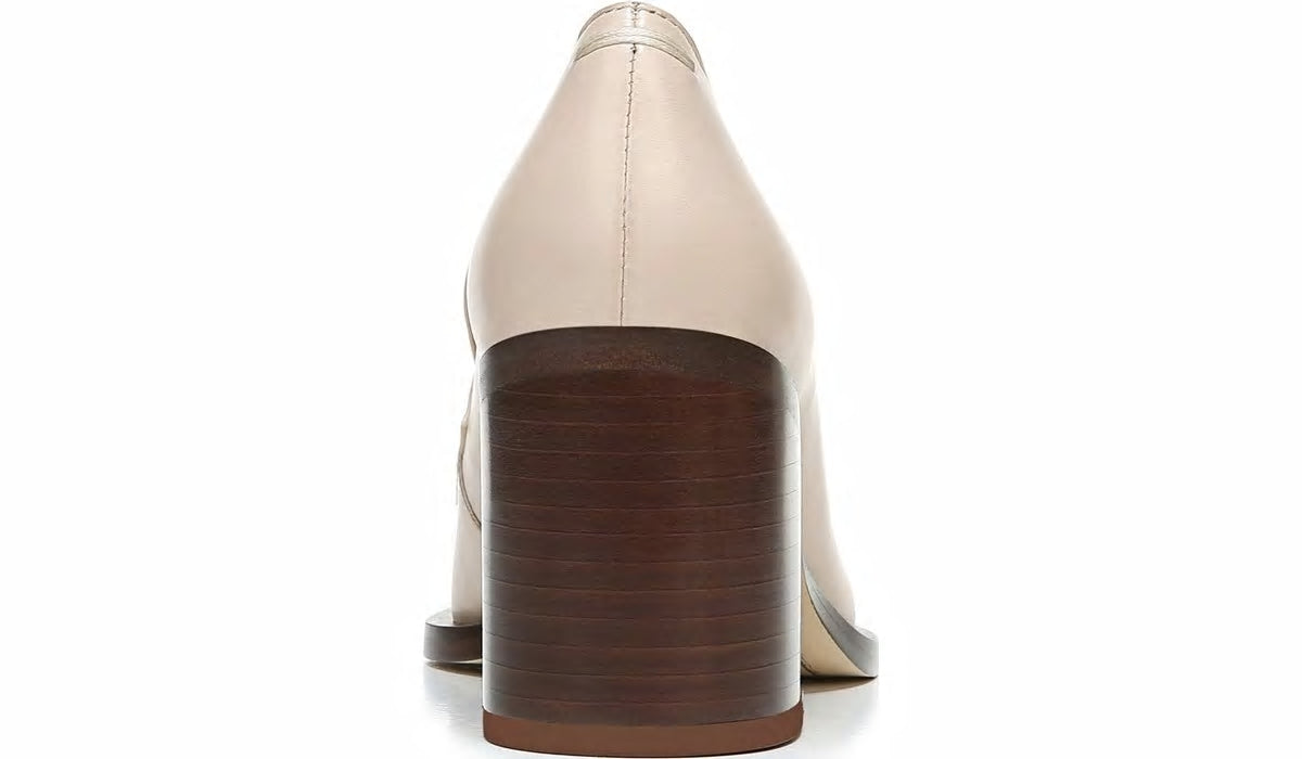 Sarto Renato Block Heel Pump - Bone Leather