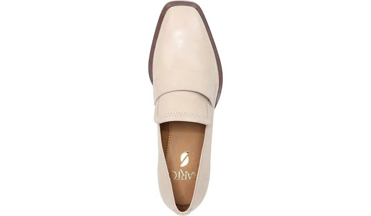 Sarto Renato Block Heel Pump - Bone Leather