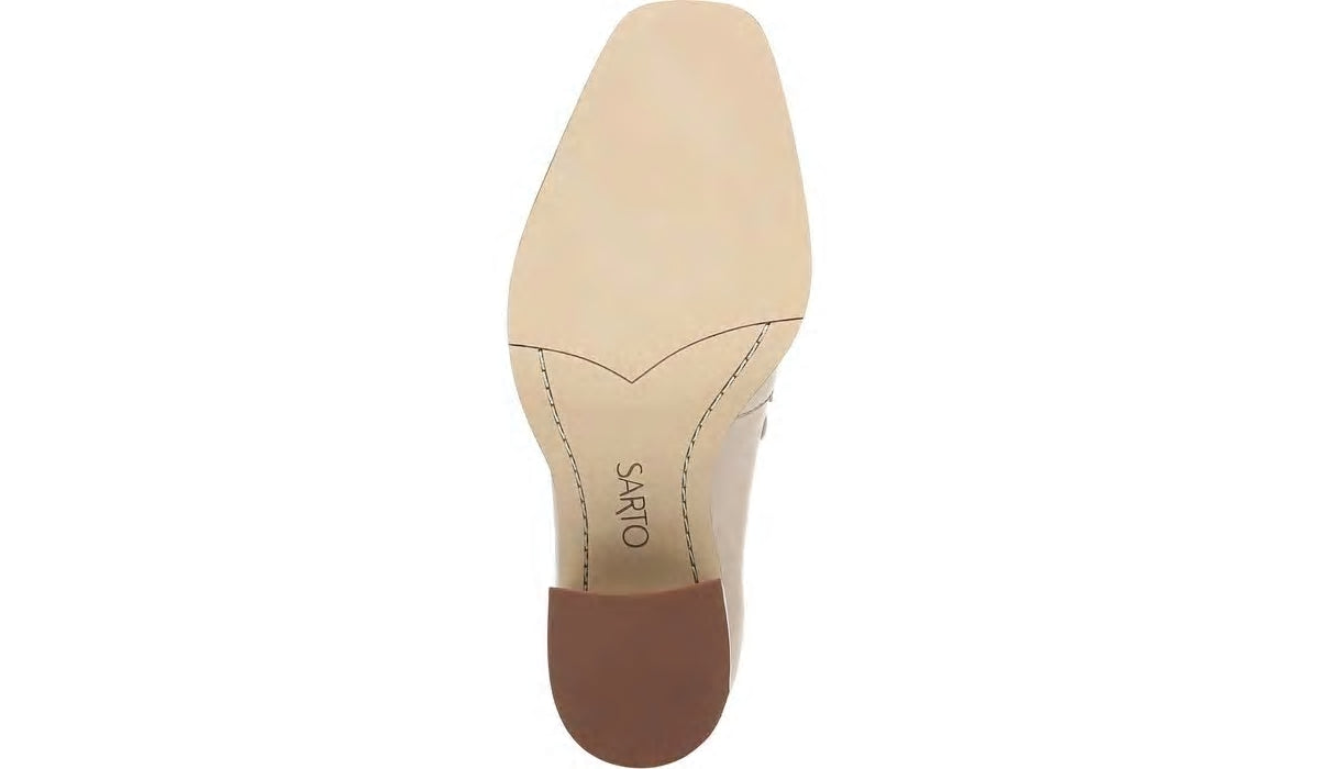Sarto Renato Block Heel Pump - Bone Leather