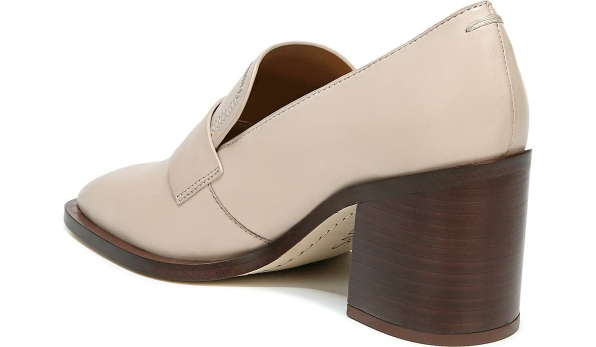 Sarto Renato Block Heel Pump - Bone Leather