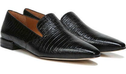 Sarto Parma 2 Flat - Black Snake Print Leather