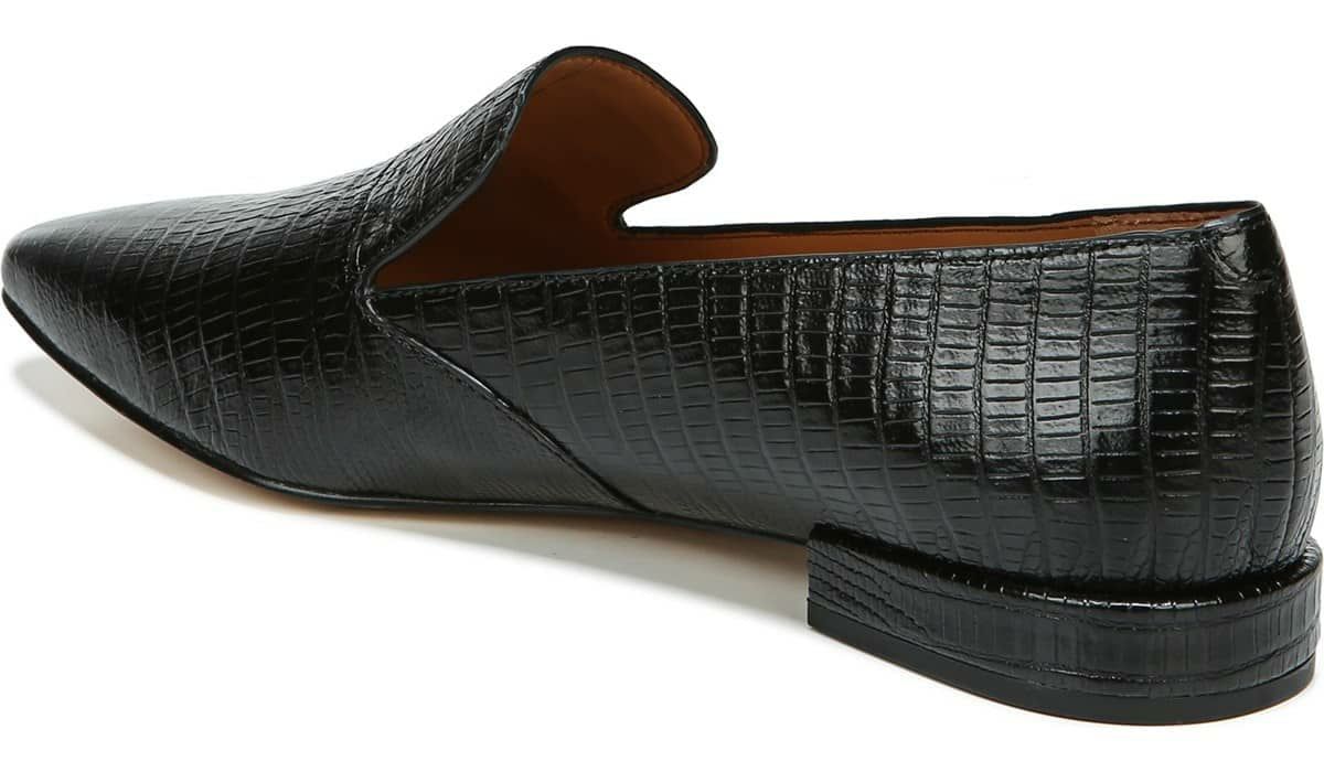 Sarto Parma 2 Flat - Black Snake Print Leather