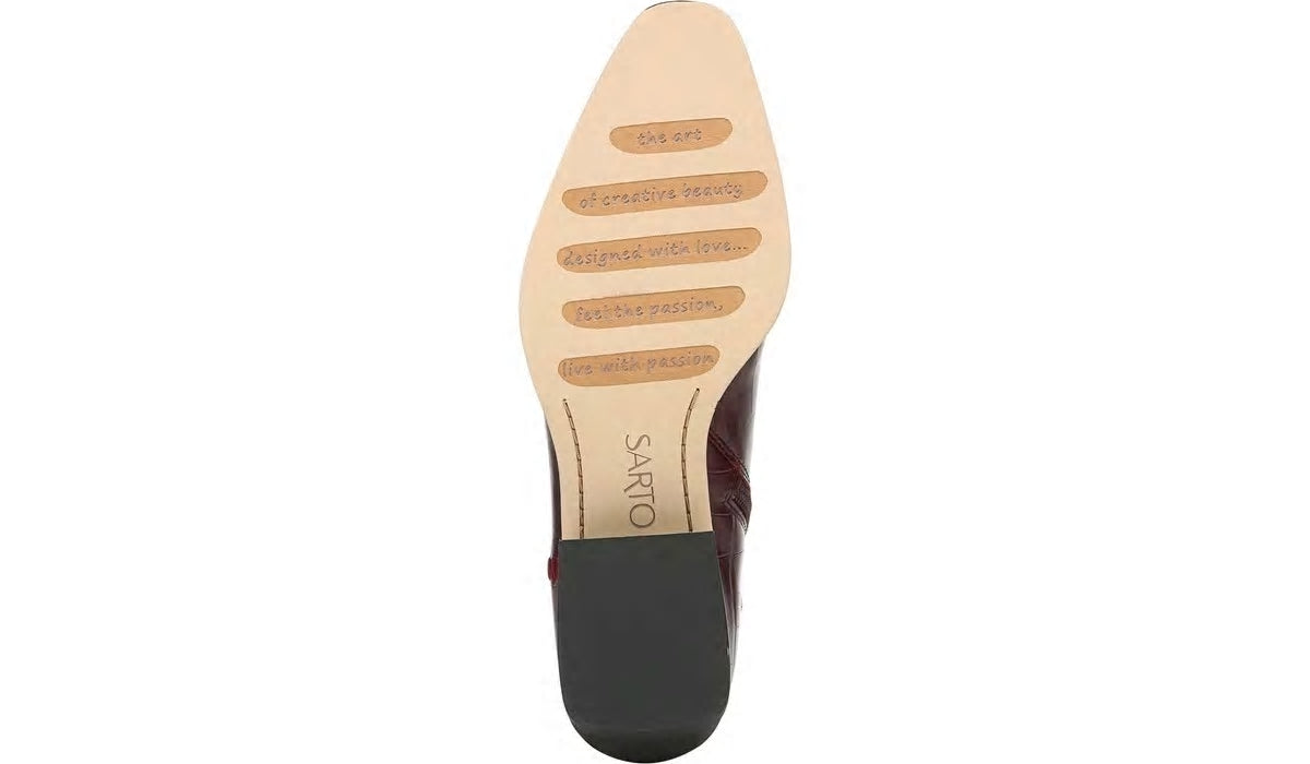 Sarto Asti Ankle Boot - Mulberry Leather