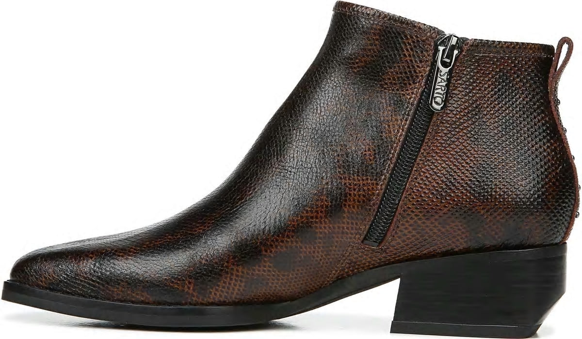 Sarto Asti Ankle Boot - Espresso Snake Print Leather