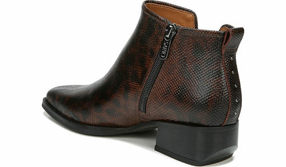 Sarto Asti Ankle Boot - Espresso Snake Print Leather