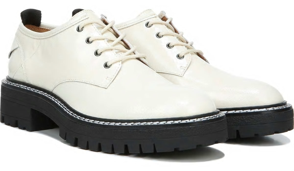 Sarto Florita Platform Oxford - Bianco Leather
