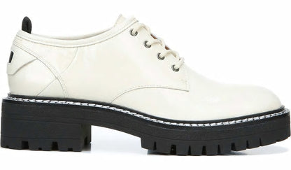 Sarto Florita Platform Oxford - Bianco Leather