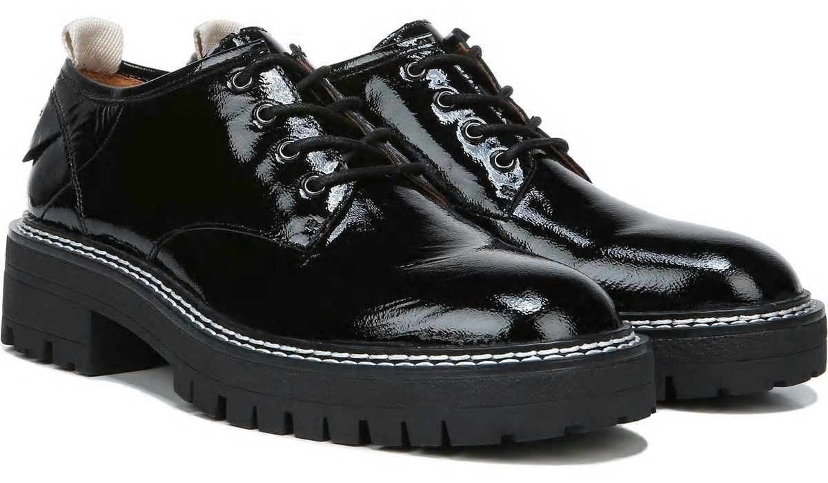 Sarto Florita Platform Oxford - Black Leather