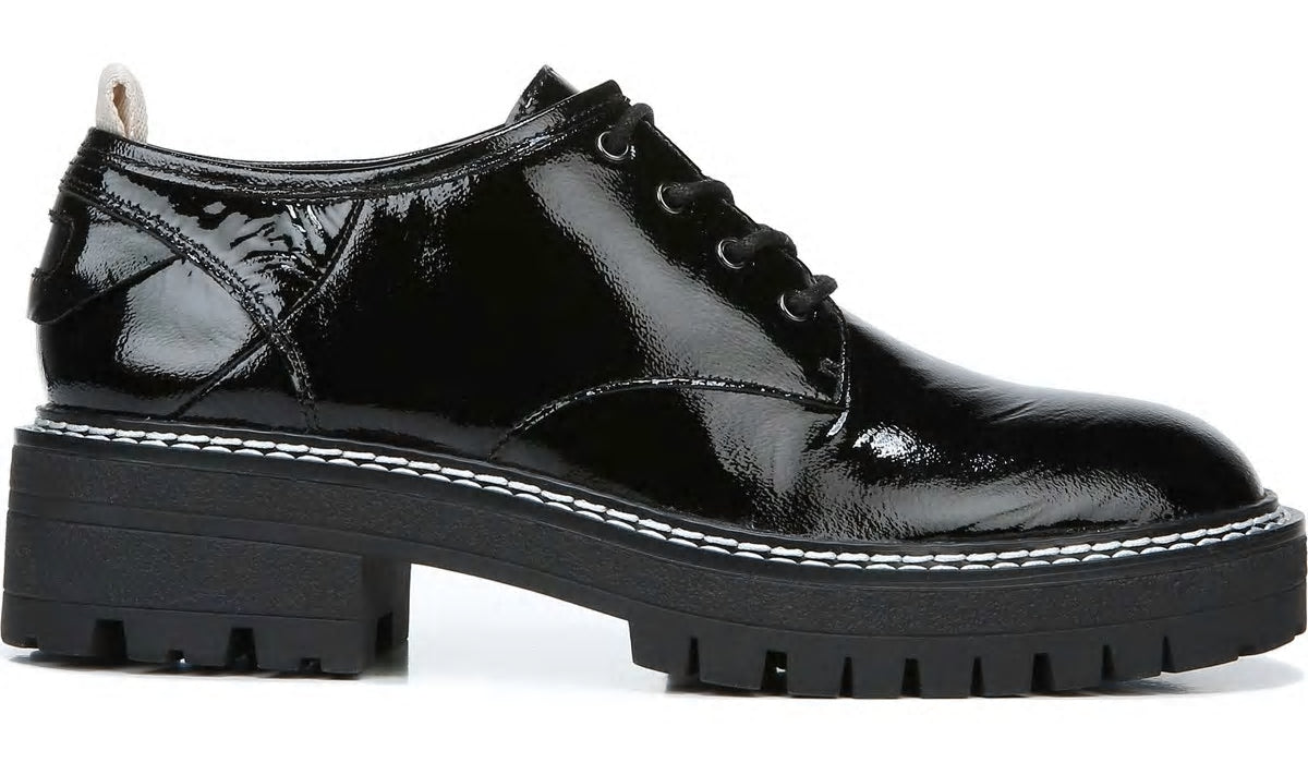 Sarto Florita Platform Oxford - Black Leather