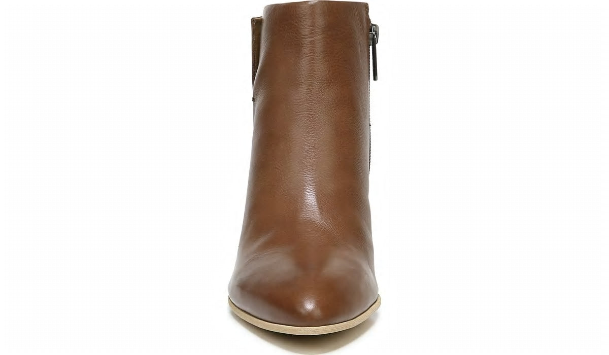 Sarto Kinga Block Heel Bootie - Walnut Leather