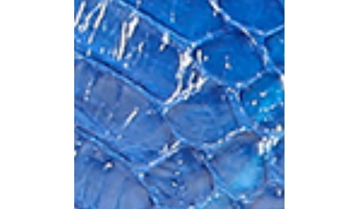 Sarto Calvin Wedge Sandal - Blue Snake Leather