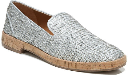 Sarto Clarissa Loafer - Silver Raffia