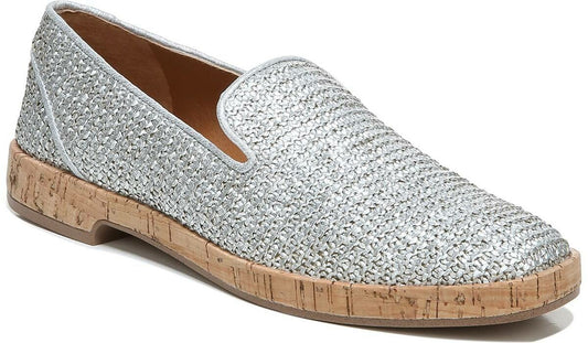 Sarto Clarissa Loafer - Silver Raffia