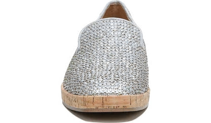 Sarto Clarissa Loafer - Silver Raffia