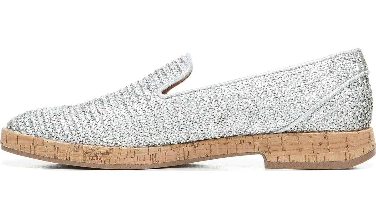 Sarto Clarissa Loafer - Silver Raffia